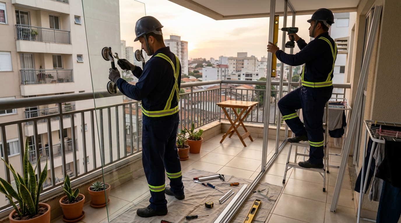 Divisórias em Vidro em Mogi das Cruzes‑SP