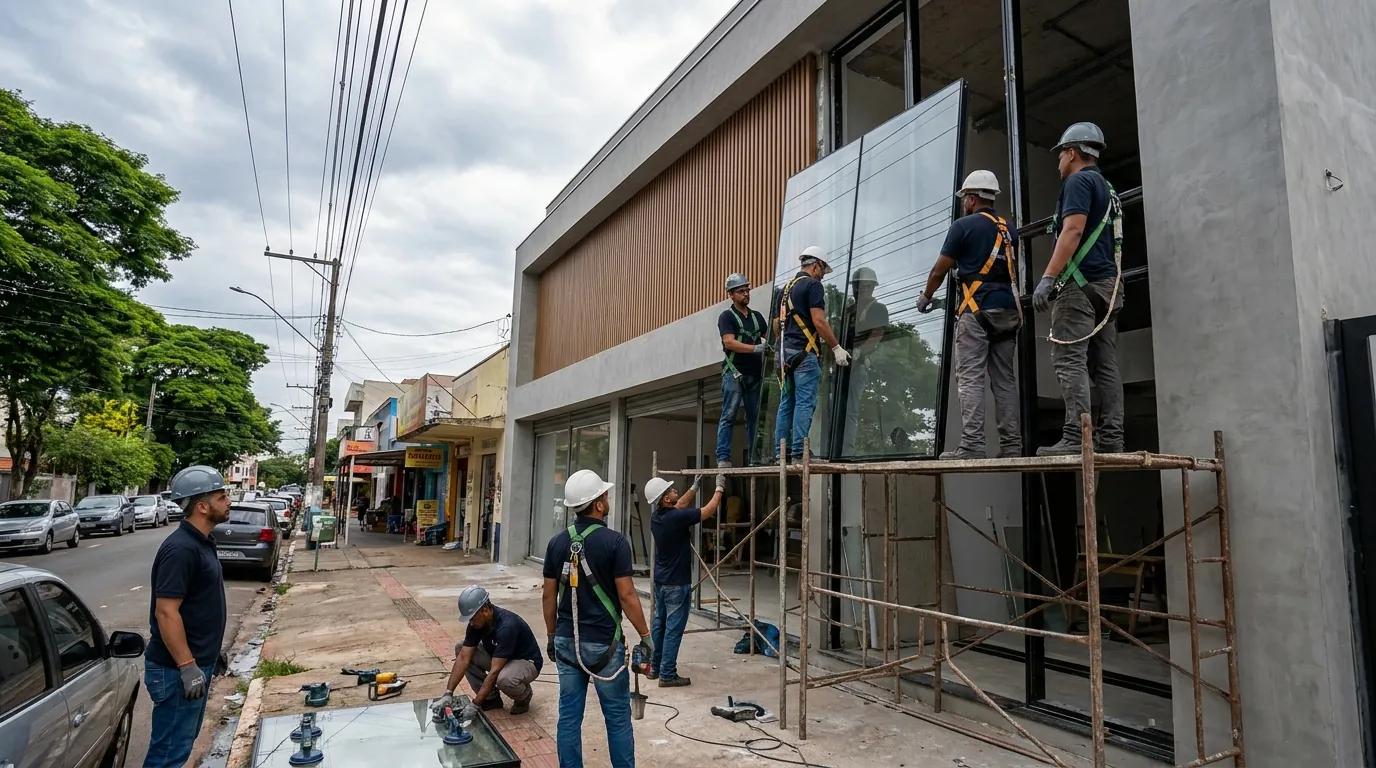 Fachada de Vidro em Mogi das Cruzes‑SP